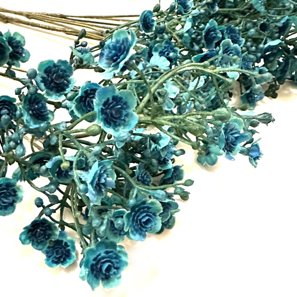 Artificial Gypsophila Flower Stems - Blue – image 2