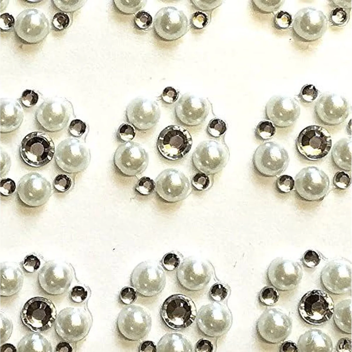 Pack of 24 Ivory Pearl Flower Gems - Ivory – image 2