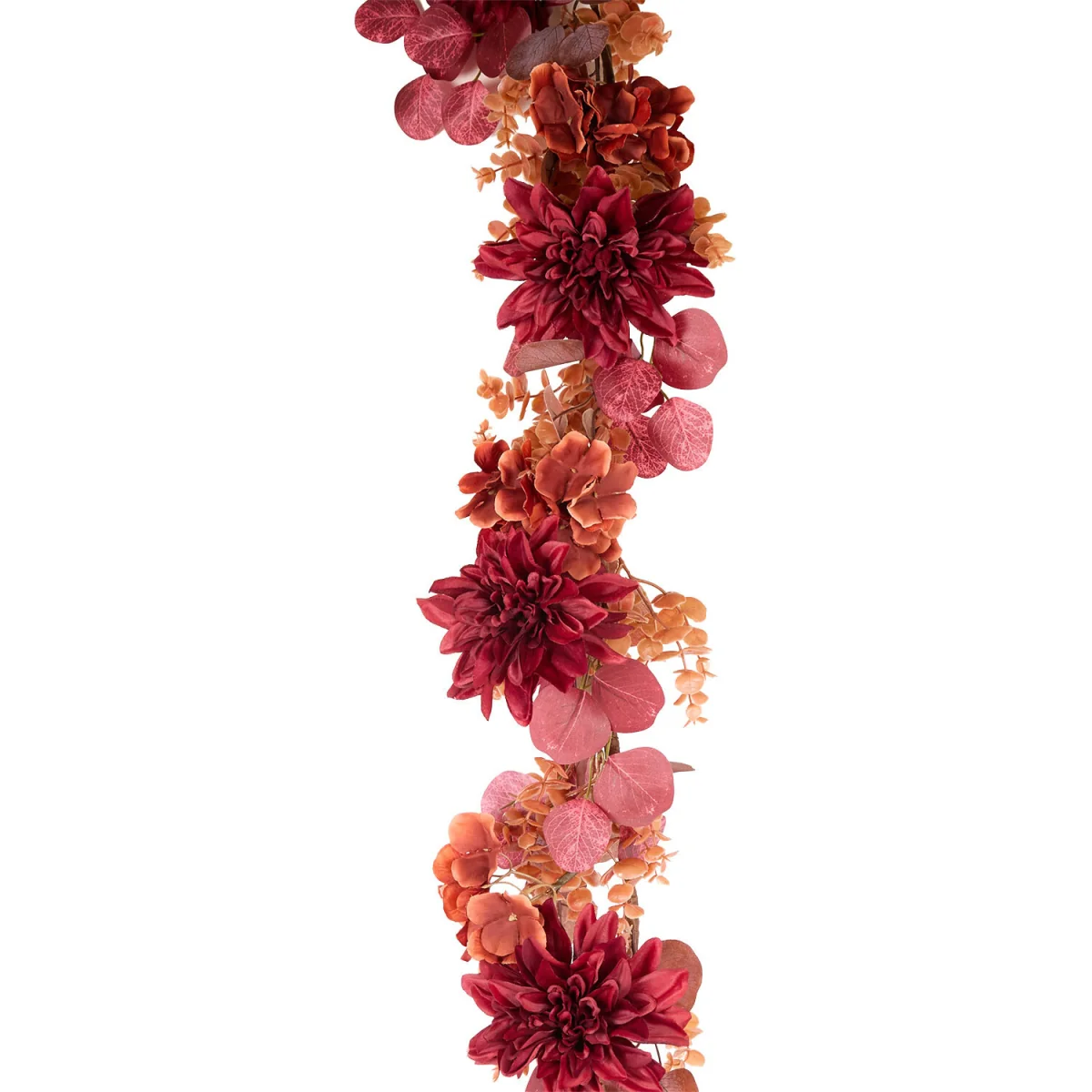 Autumn Hydrangea and Dahlia Garland - Burnt Orange – image 2