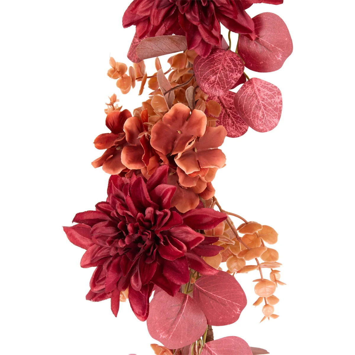 Autumn Hydrangea and Dahlia Garland - Burnt Orange – image 3