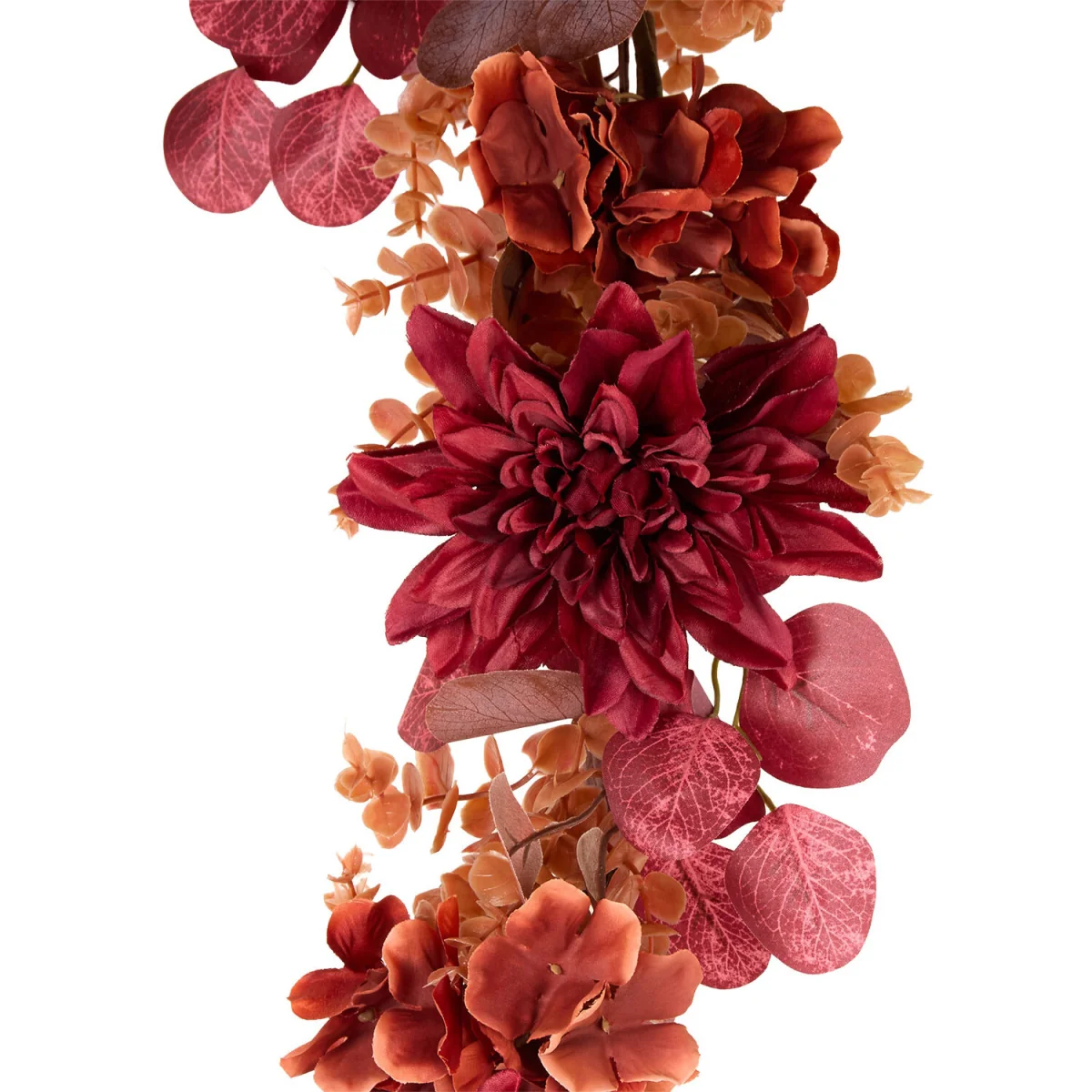 Autumn Hydrangea and Dahlia Garland - Burnt Orange – image 4