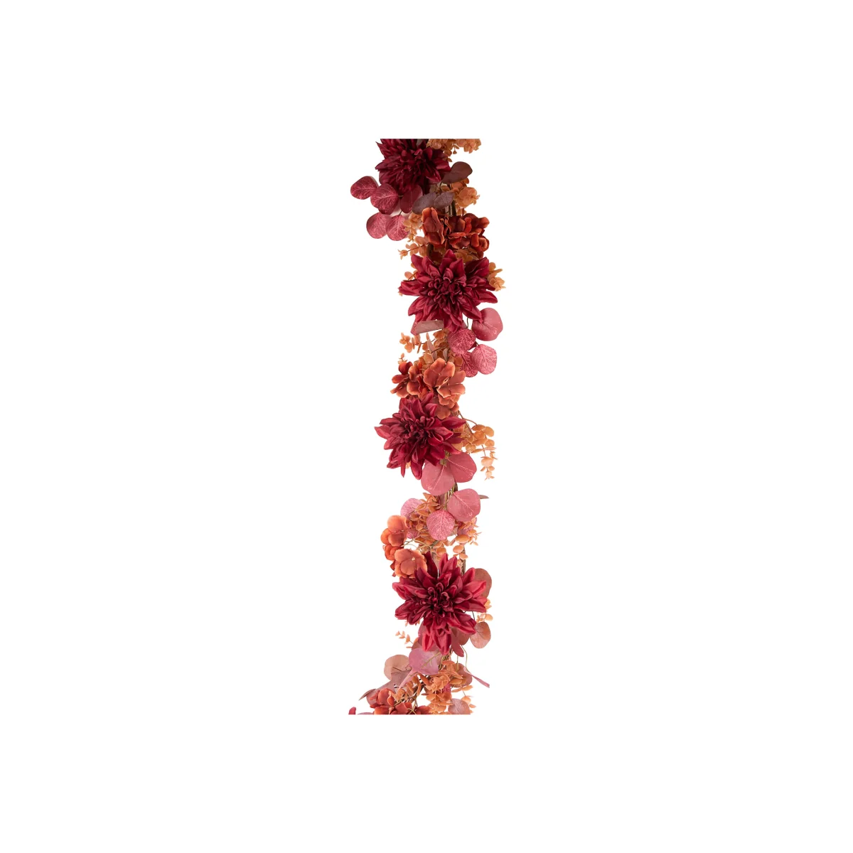Autumn Hydrangea and Dahlia Garland - Burnt Orange – image 1