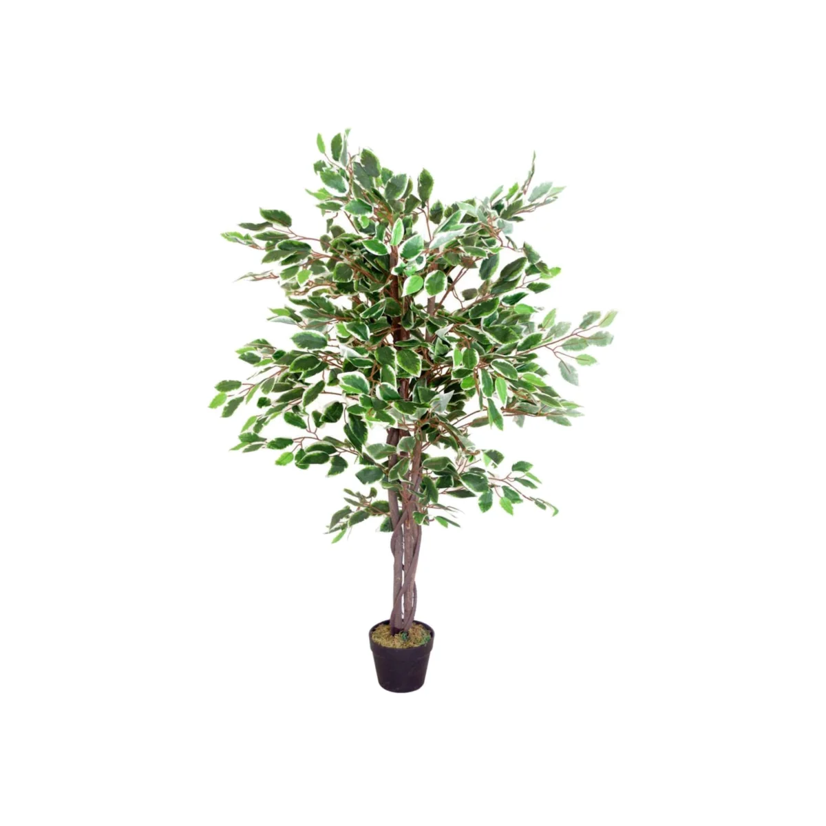 Artificial Tree 130cm Realistic Green Potted Plant - Green – image 1