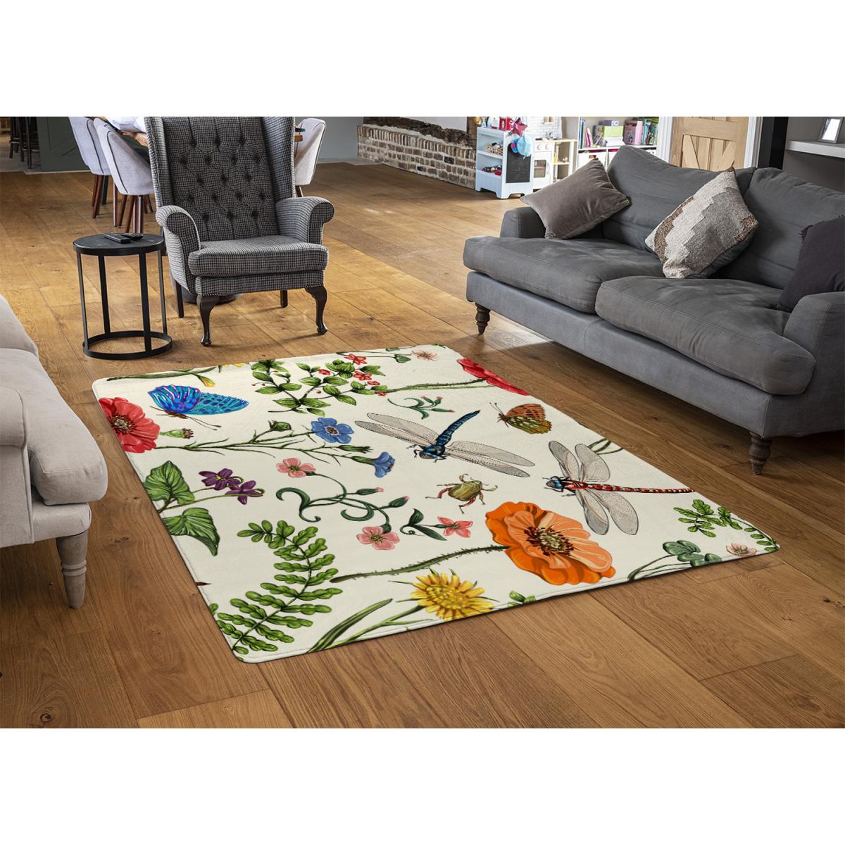 Flowers  Insects Rug - Green / 230cm – image 2