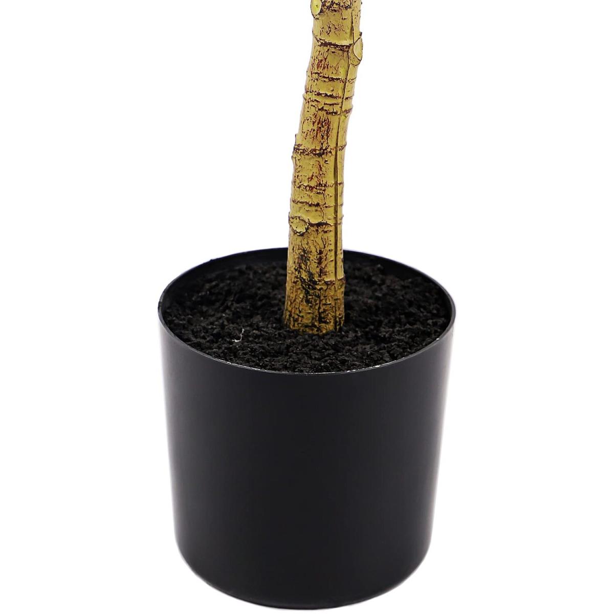 3.5ft Artificial Lemon Tree with 14 Fake Lemons - Green – image 4