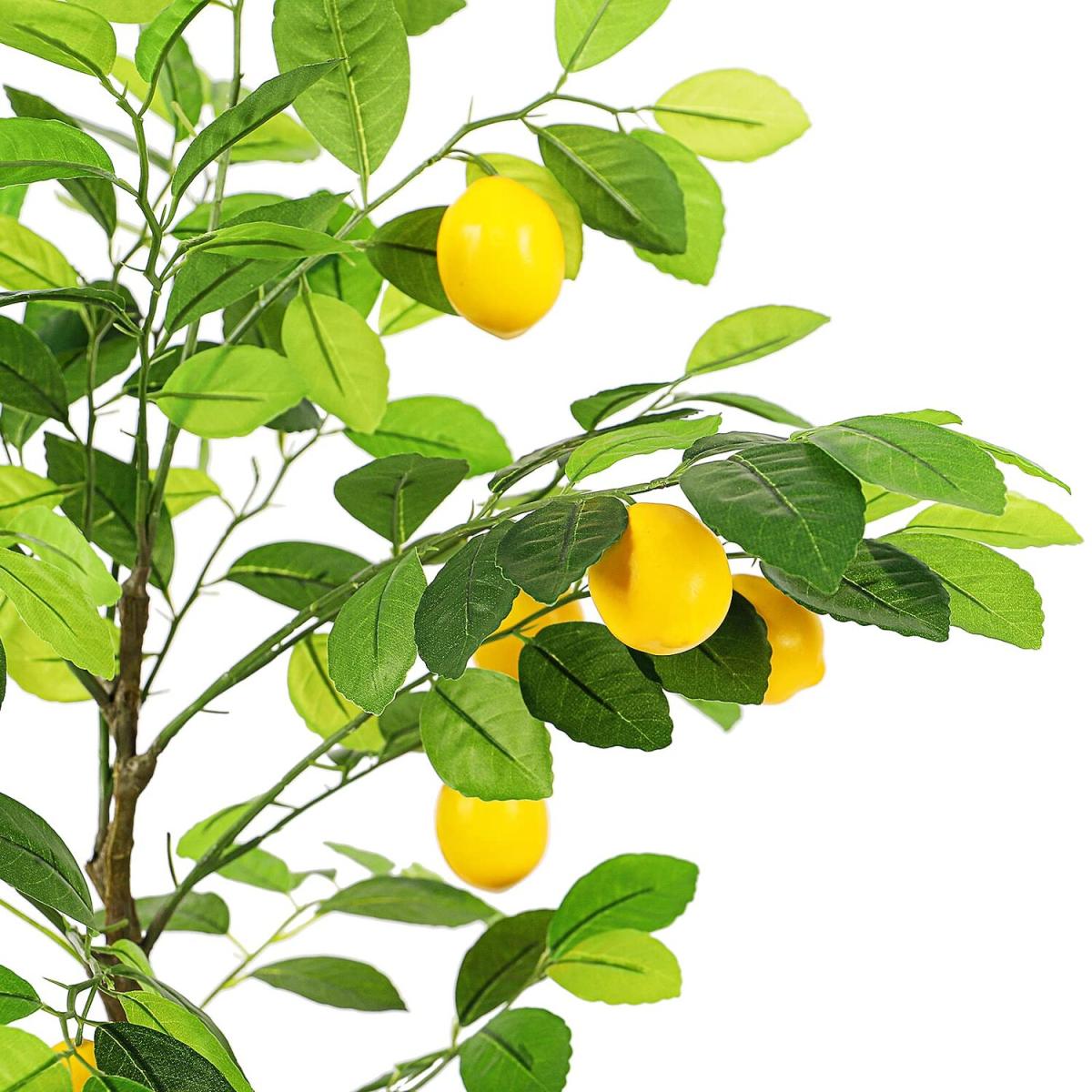 3.5ft Artificial Lemon Tree with 14 Fake Lemons - Green – image 5
