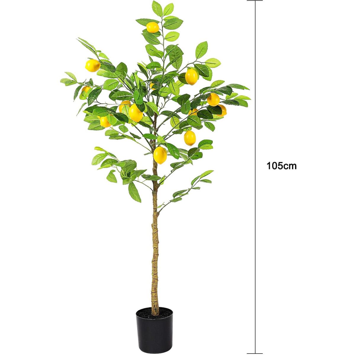 3.5ft Artificial Lemon Tree with 14 Fake Lemons - Green – image 6
