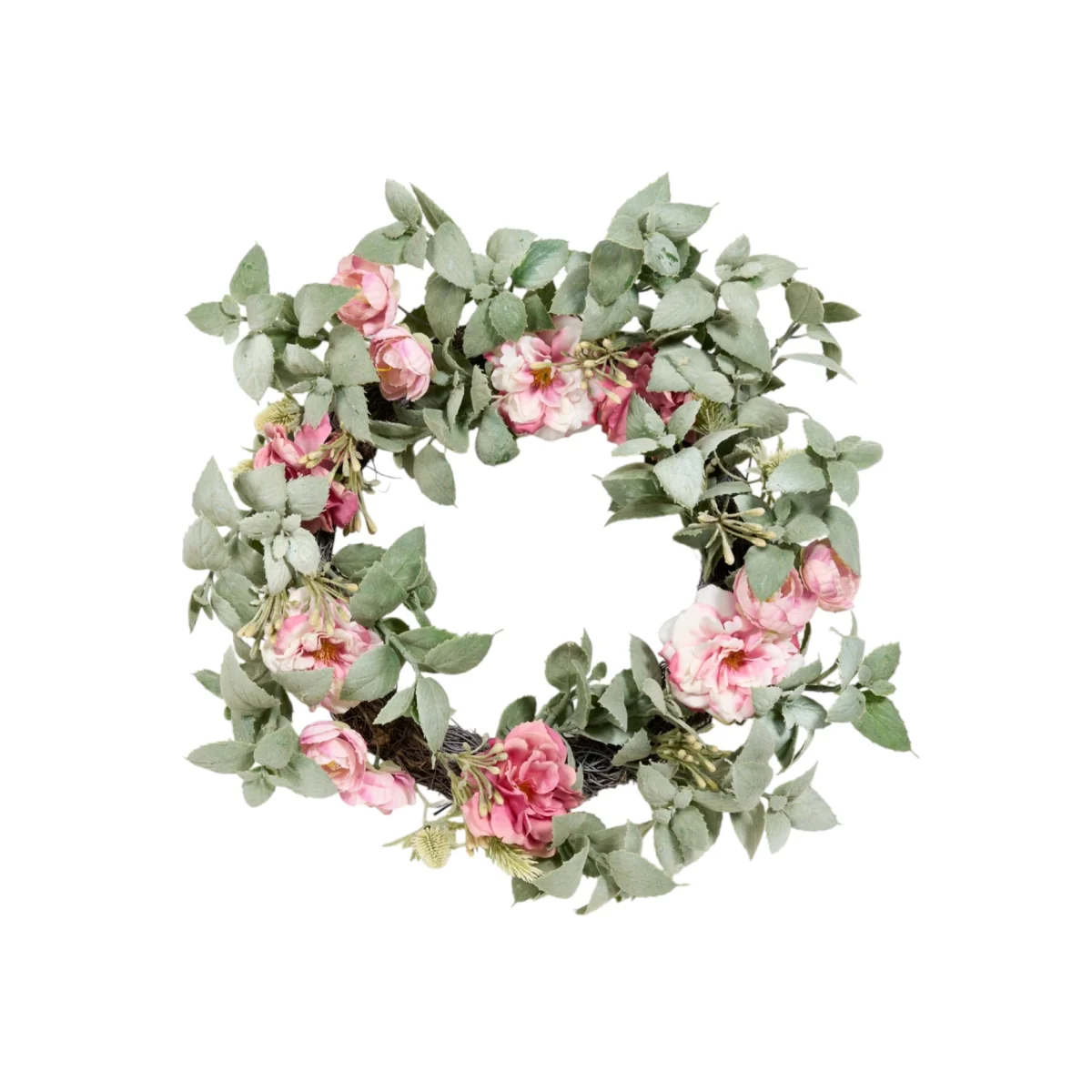 Pink Peony Wreath