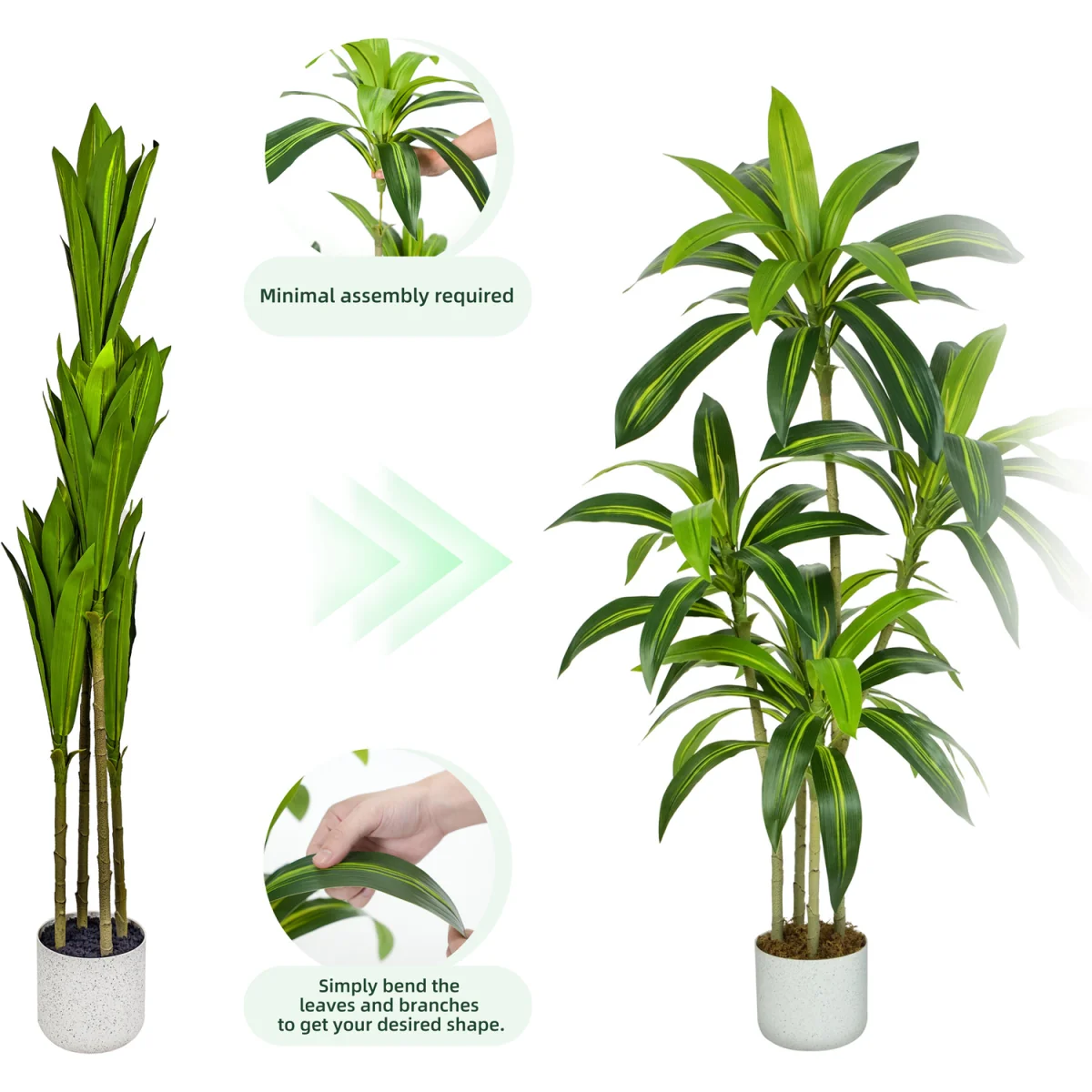 Artificial Plant Agave Tree Indoor House plant 100cm - Green – image 2