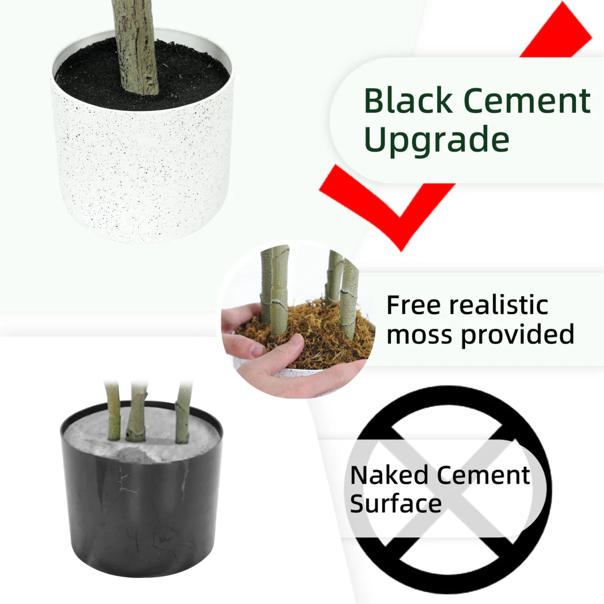 Artificial Plant Agave Tree Indoor House plant 100cm - Green – image 5