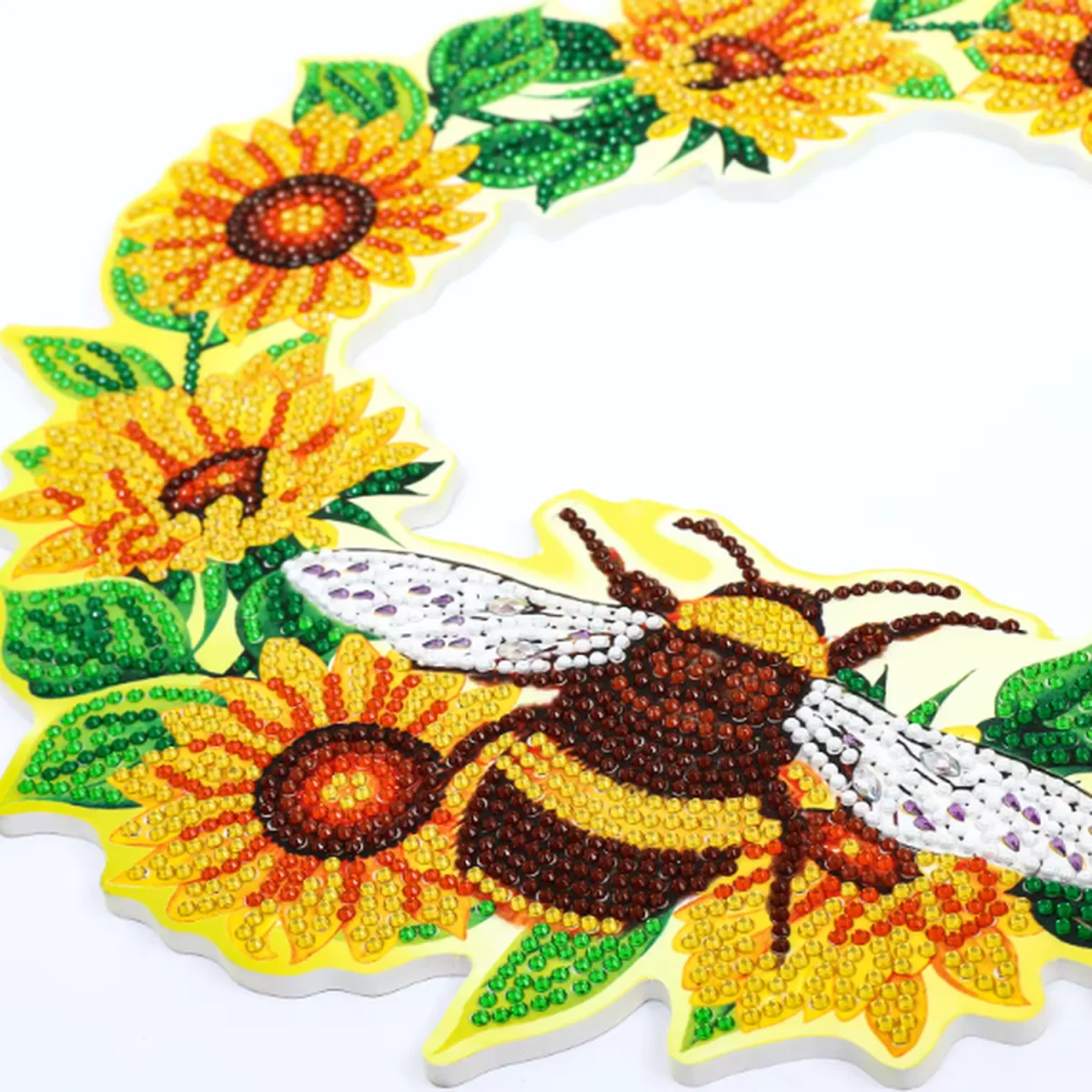 Sunflower and Bee Wreath Diamond Art Kit - Multi – image 7