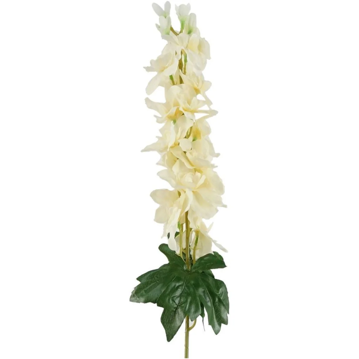 Pack Of 6 Cream Delphinium Silk Flower Stems - Cream – image 2