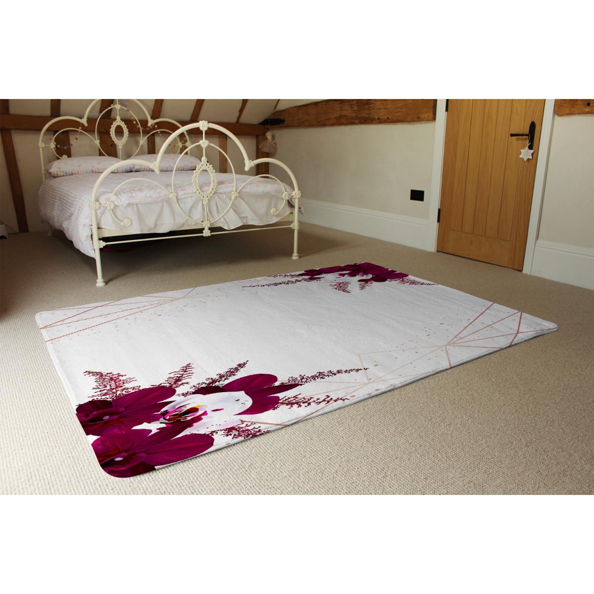 Geometrics  Flowers Rug - Red / 110cm – image 3