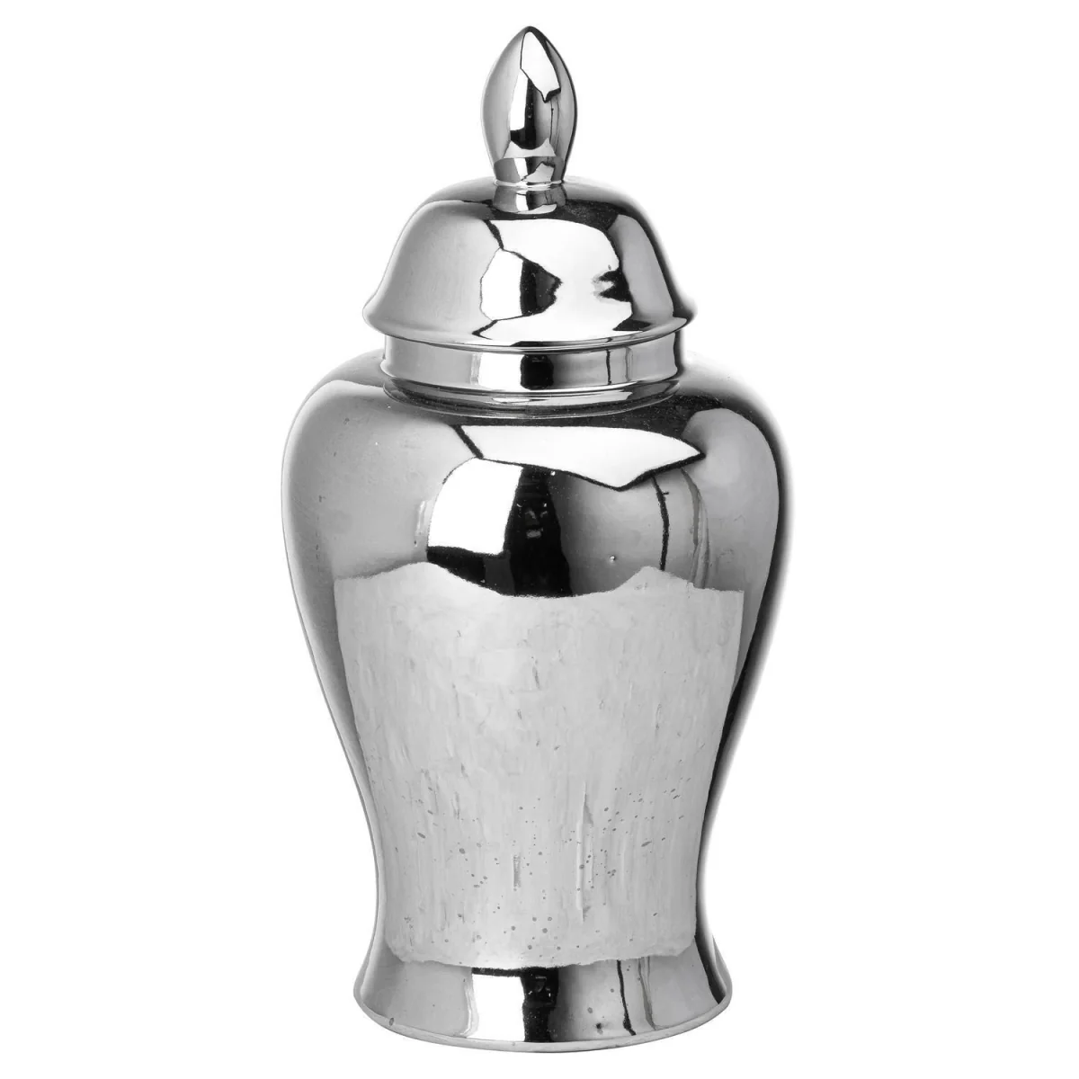 Hill Interiors Chrome Ginger Jar - Silver / 1cm – image 2