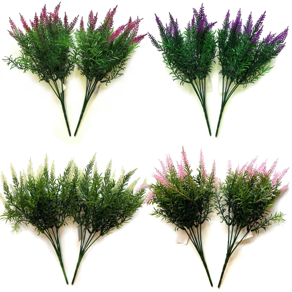 Artificial Heather Bush Plants - Light Pink – image 3
