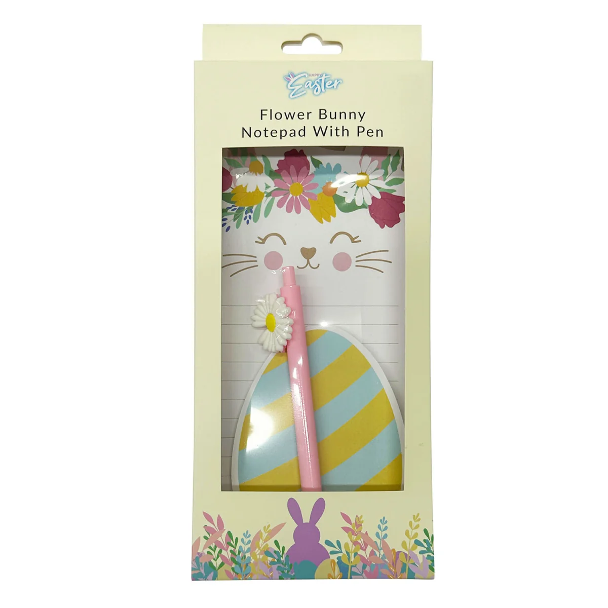 Flower Bunny Notepad with Pen - Multicolour – image 2