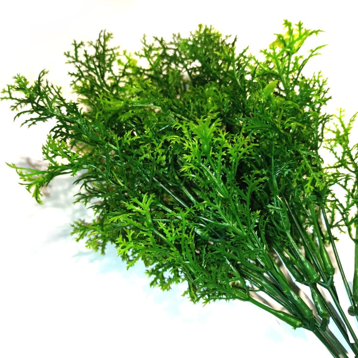Pk Artificial Conifer Plants Bushes with Two Tone Green Foliage - Green – image 2
