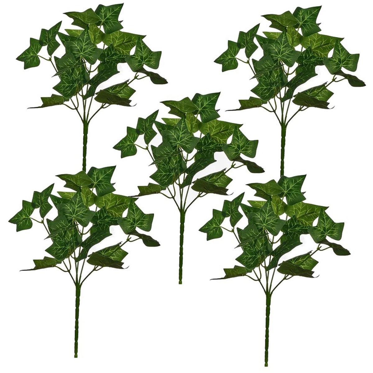 Pack of 5 Faux Ivy Leaf Sprays Foliage Plant - Green – image 2