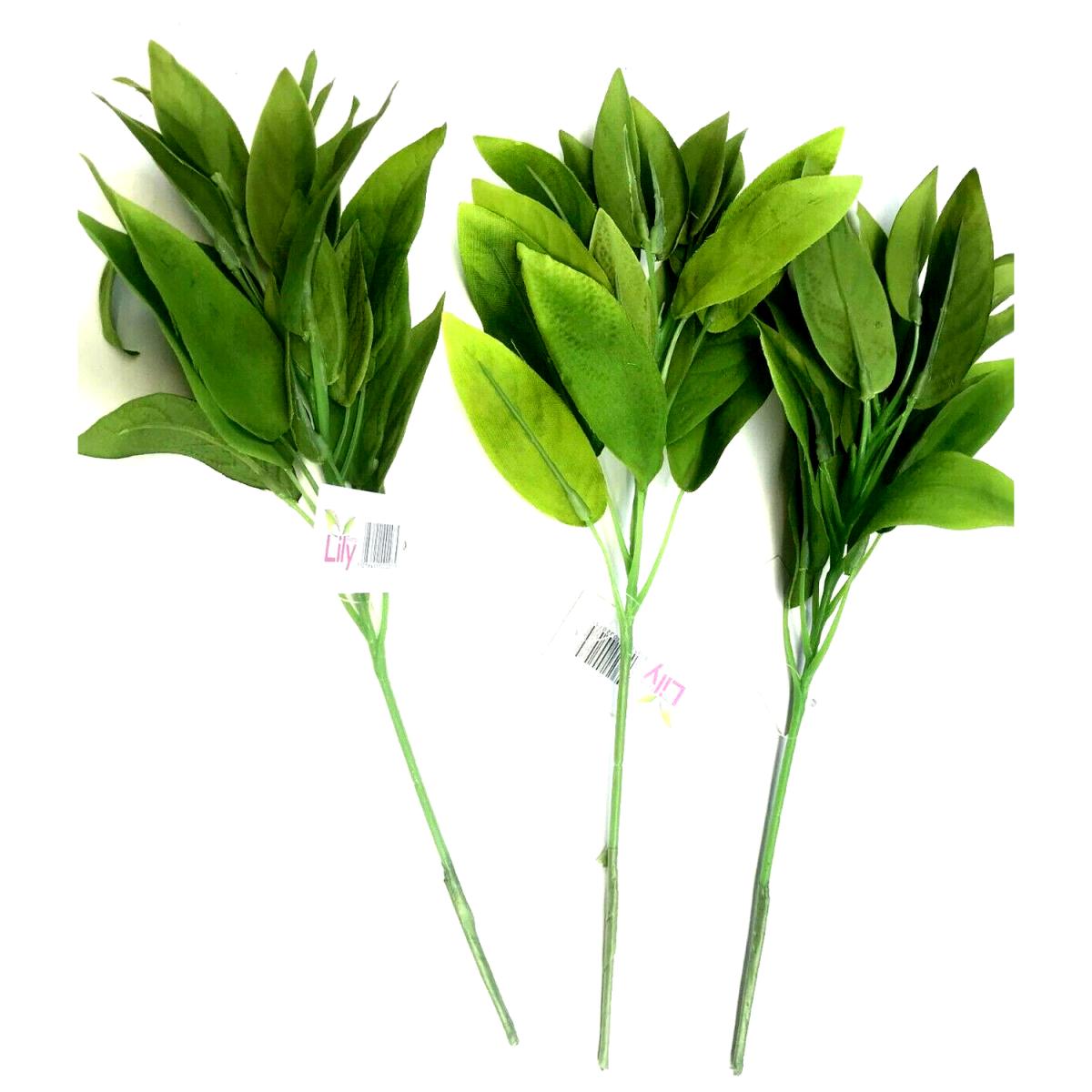 Pack of 3 Sage Plants Sprays - Bright Green Foliage - Green – image 2