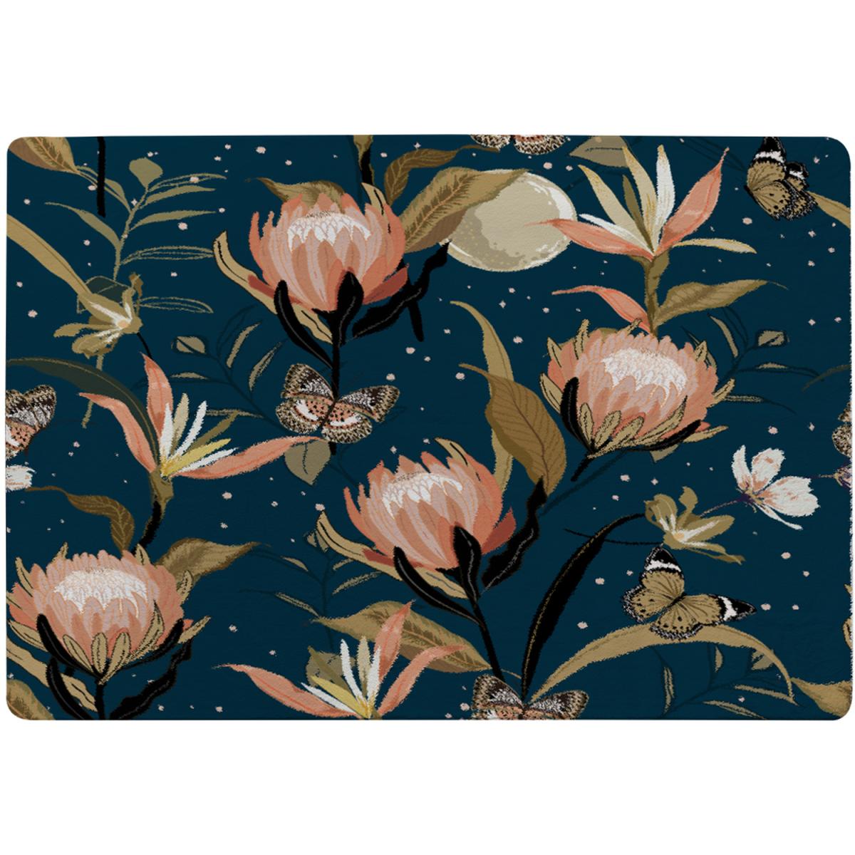 The Moon Butterflies  Flowers Rug - Blue / 230cm – image 2