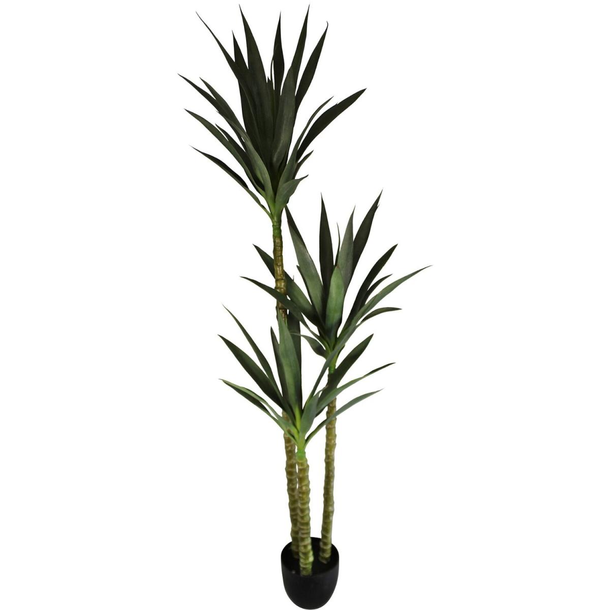 Artificial Triple Trunk Yucca Tree - Green – image 3