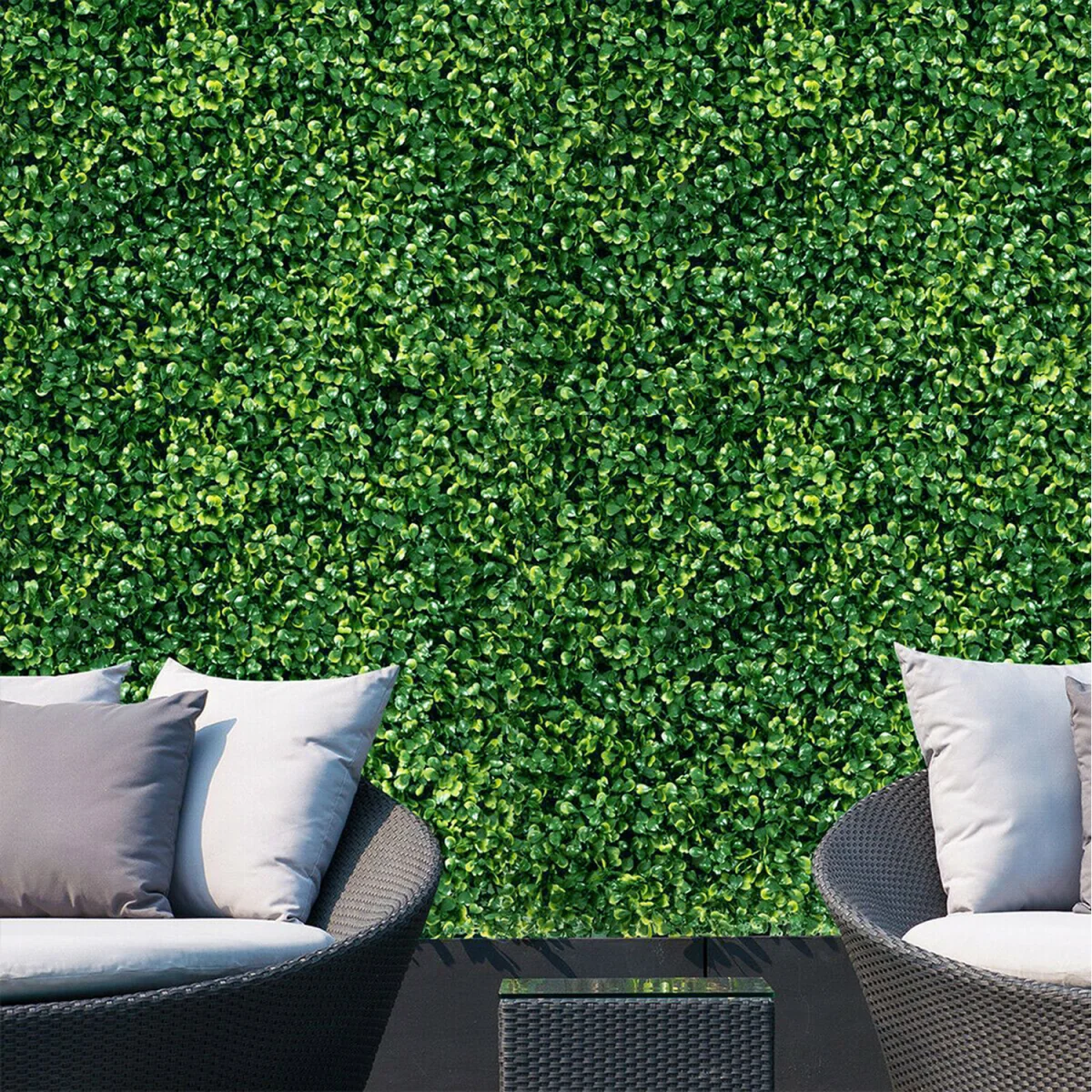 6-Piece Decorative Artificial Plant Wall Panels - Green – image 5