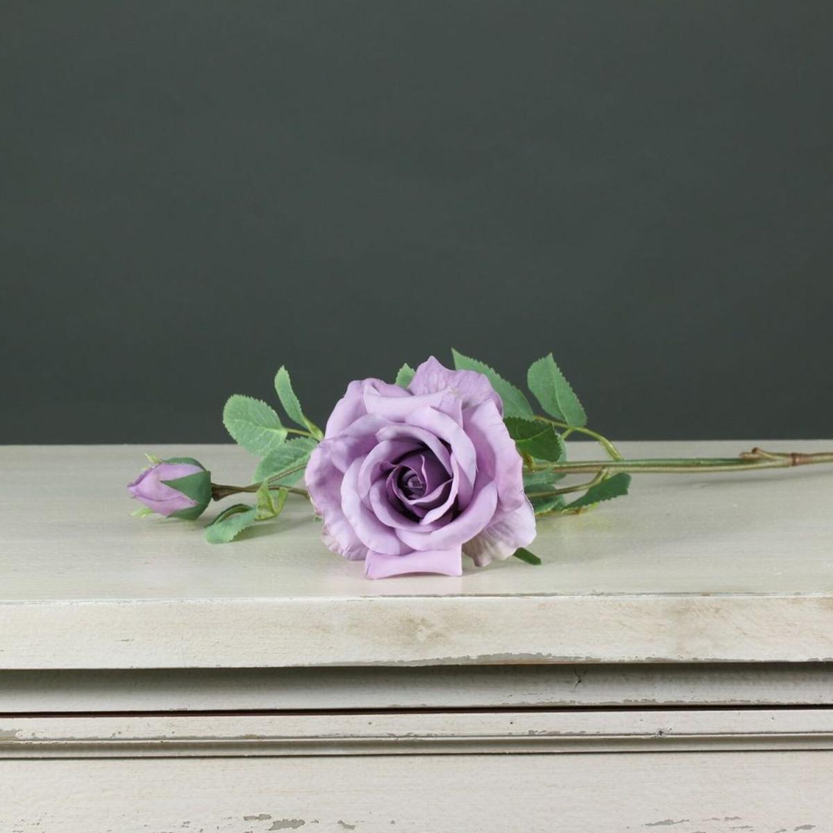 Artificial Silk Tintagel Spray Rose - Cream – image 2