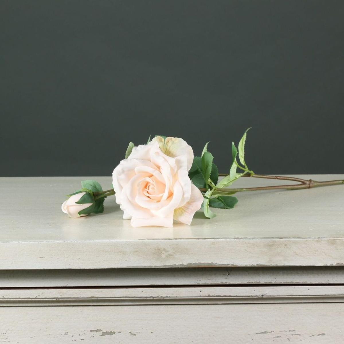Artificial Silk Tintagel Spray Rose - Cream – image 1
