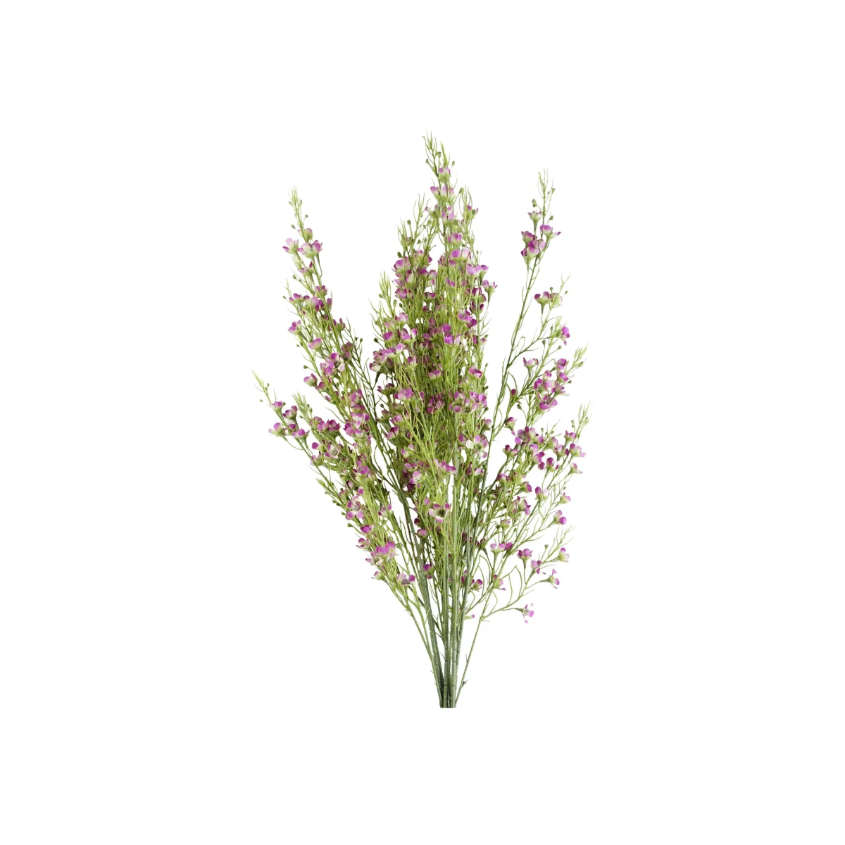 Bunch of Artificial Foliage Stems with Small Flowers - Foliage Flowers Purple