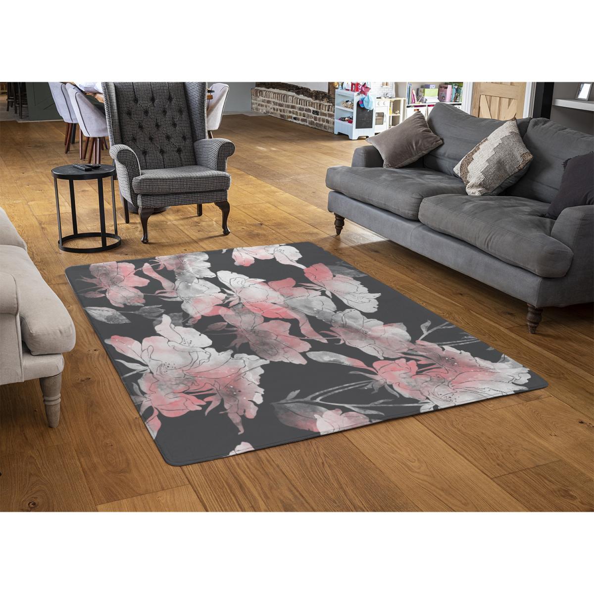 Imprints Flowers And Leaves Of Wild Rose Rug - Pink / 230cm – image 3
