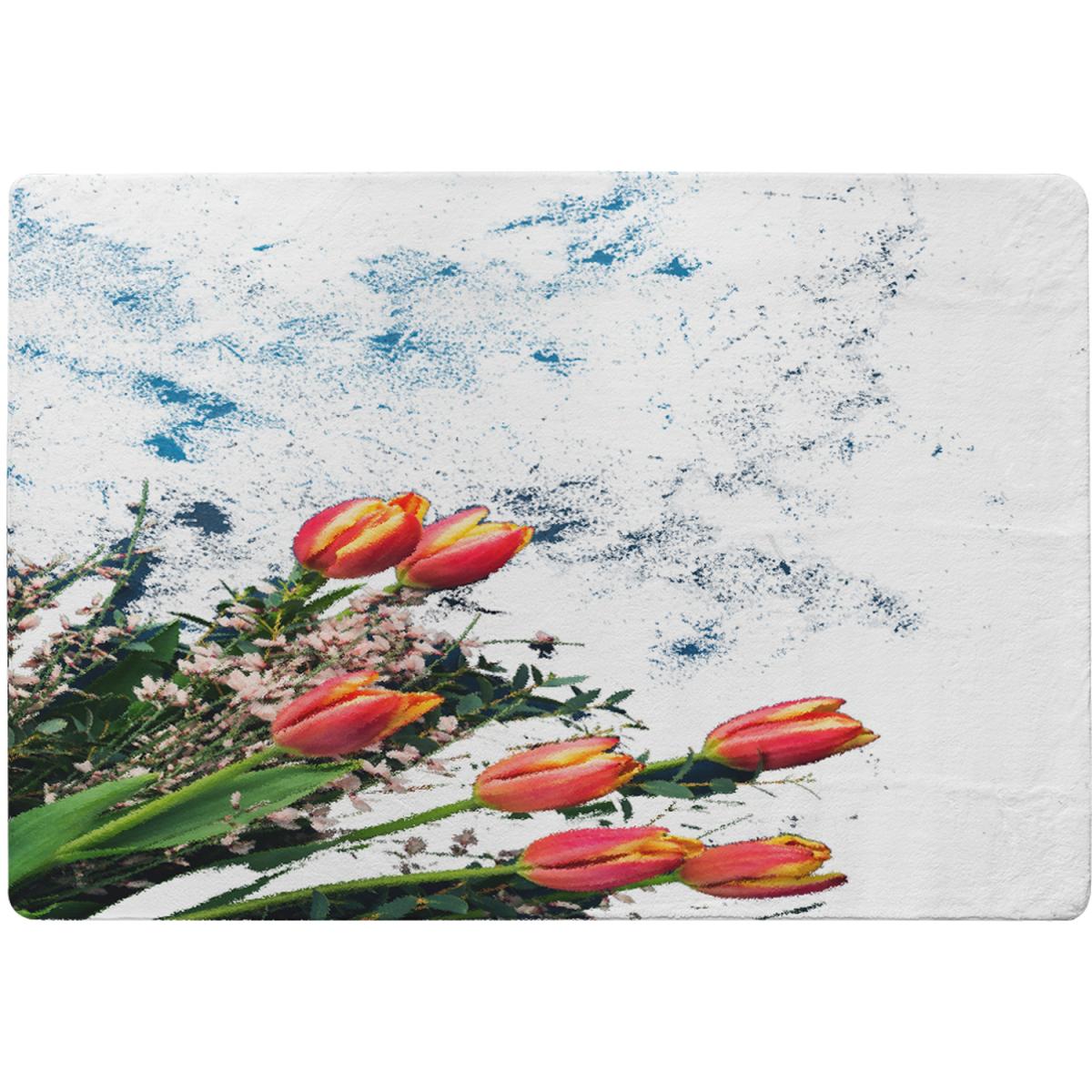 Flowers On Marble Rug - Green / 230cm – image 2