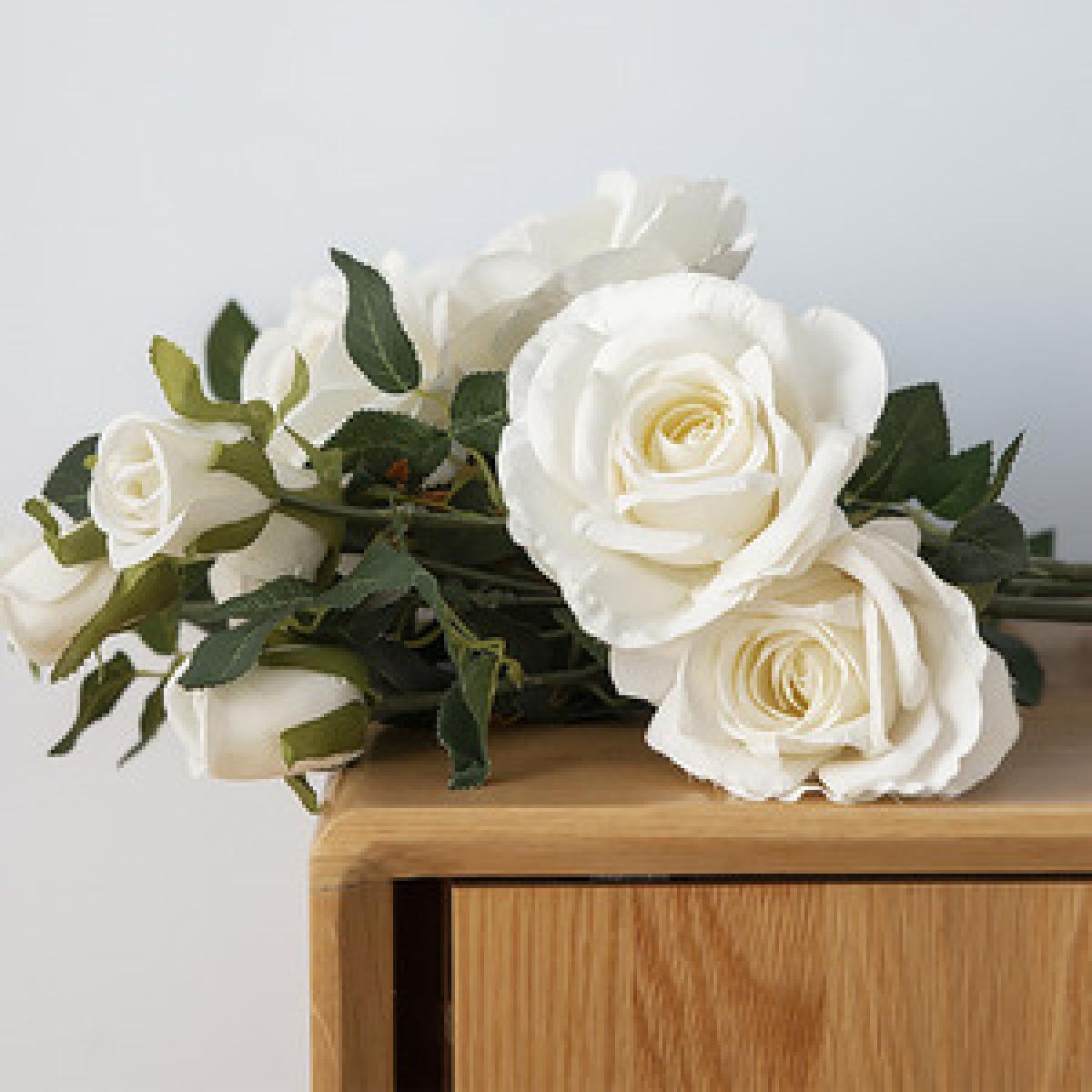Elegant Natural Touch Rose Stem - Purple – image 4