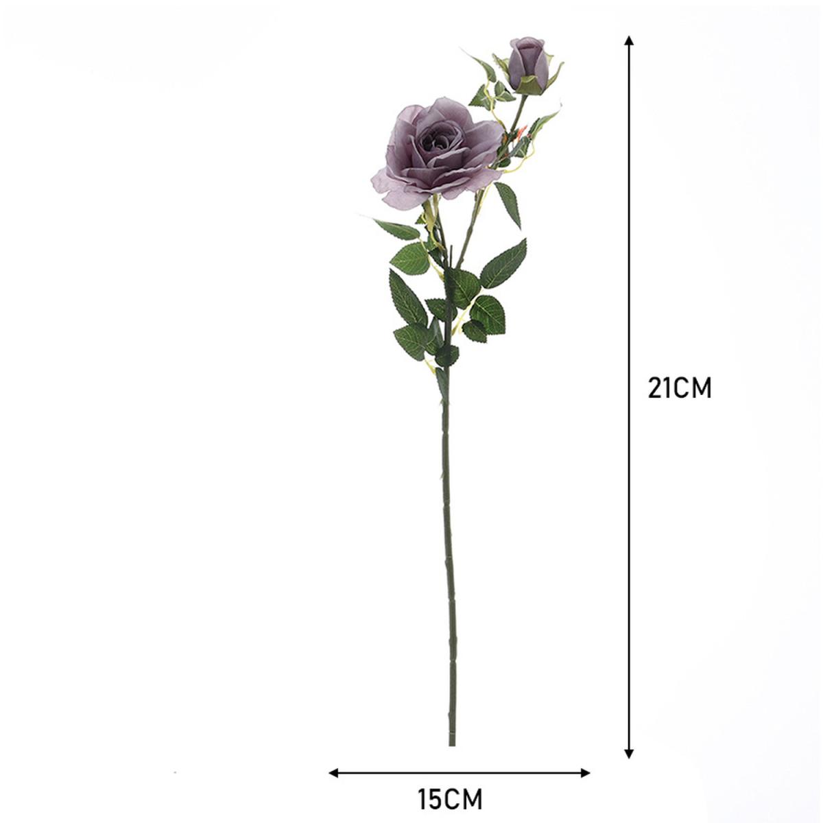 Elegant Natural Touch Rose Stem - Purple – image 7
