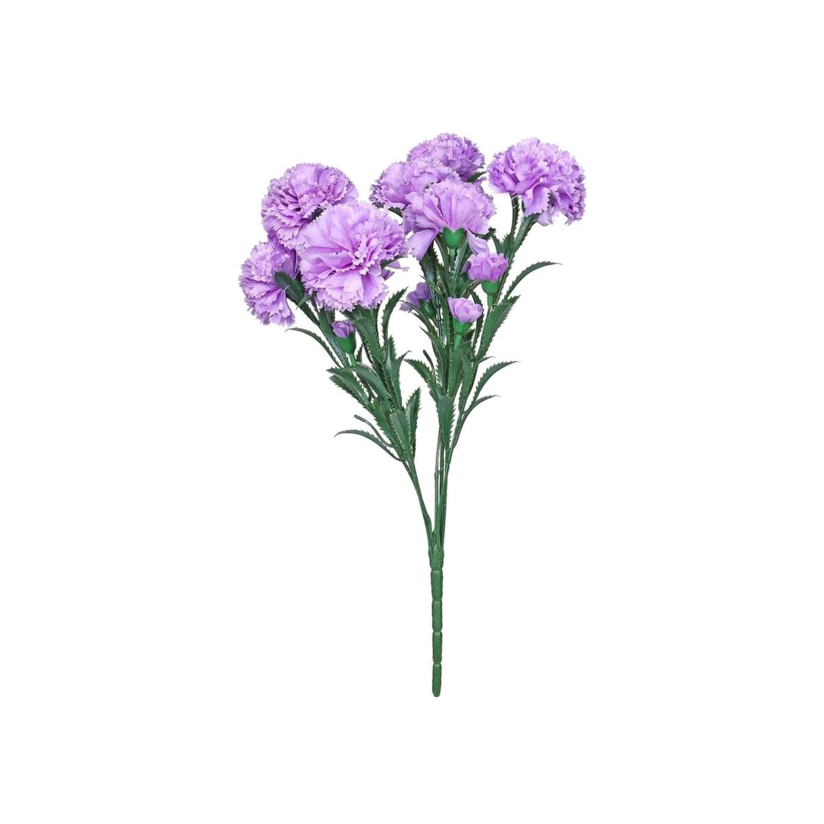 Artificial Carnation Bunch 48cm - Lavender