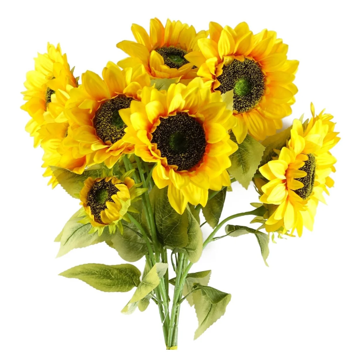Artificial Sunflower Stem 88cm Floral Arrangement Decor - Yellow – image 5