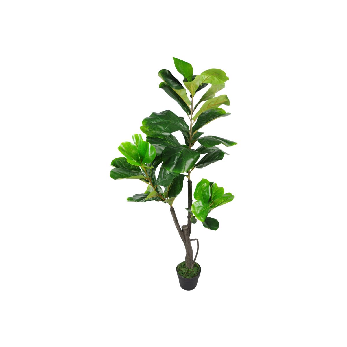 Large Artificial Fiddle Fig Tree Ficus Lyrata Plant - Green / 50cm