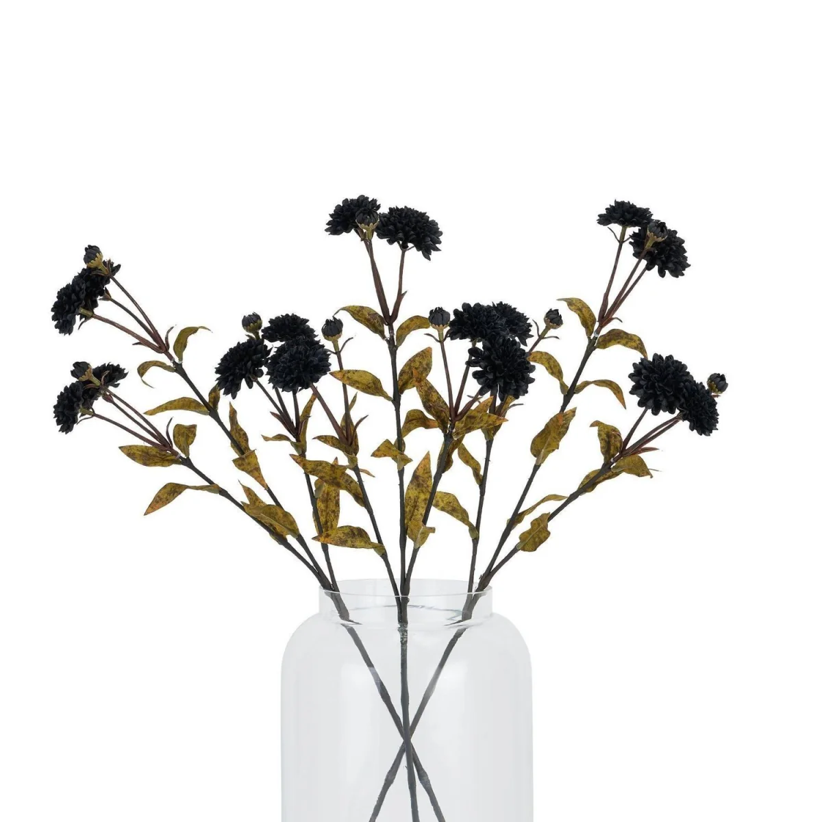 Hill Interiors Chrysanthemum Artificial Flower - Black – image 2