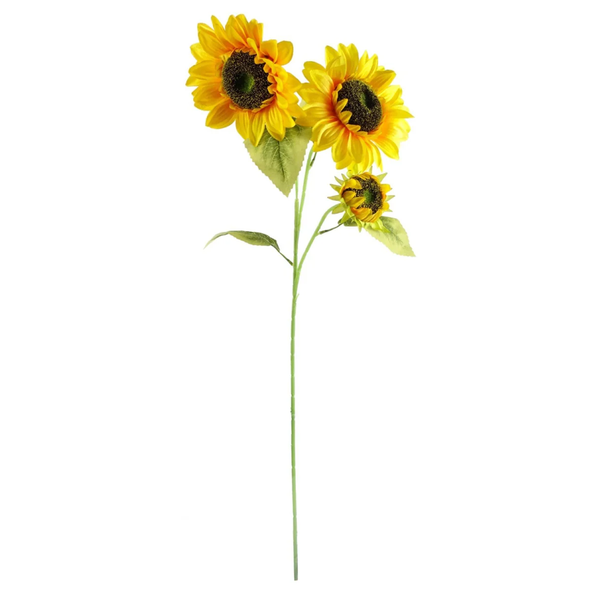 Pack Of 6 Yellow Artificial Sunflower Stems - Yellow – image 2