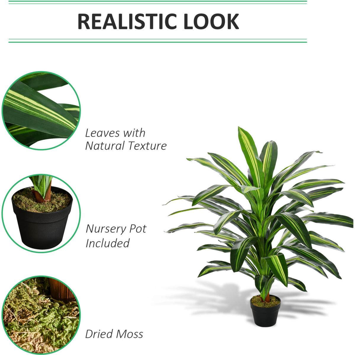 Artificial Dracaena Plant - Green – image 5