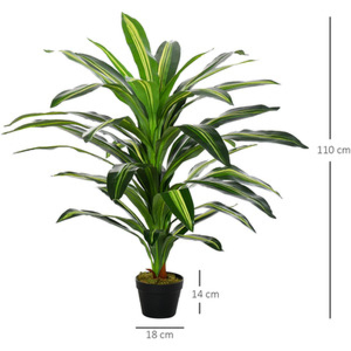 Artificial Dracaena Plant - Green – image 9