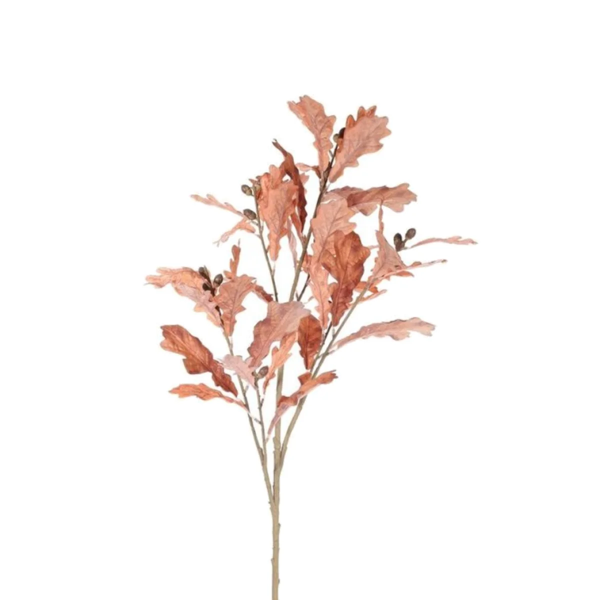 Brown Glamis Oak Leaf Artificial Flowers - Brown