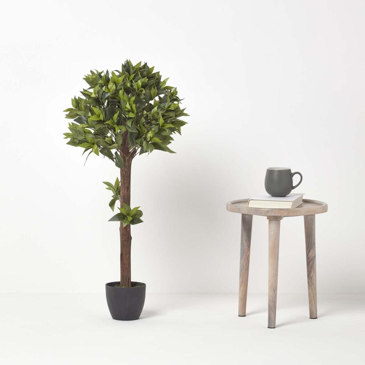 Homescapes One Ball Bay Topiary Tree 3 Feet Tall Artificial Plant or Tree - Green – image 2