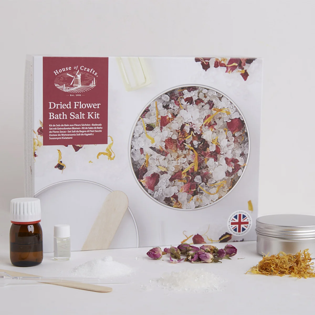 House of Crafts Dried Flower Bath Salt Kit - Multiple Colours – image 4
