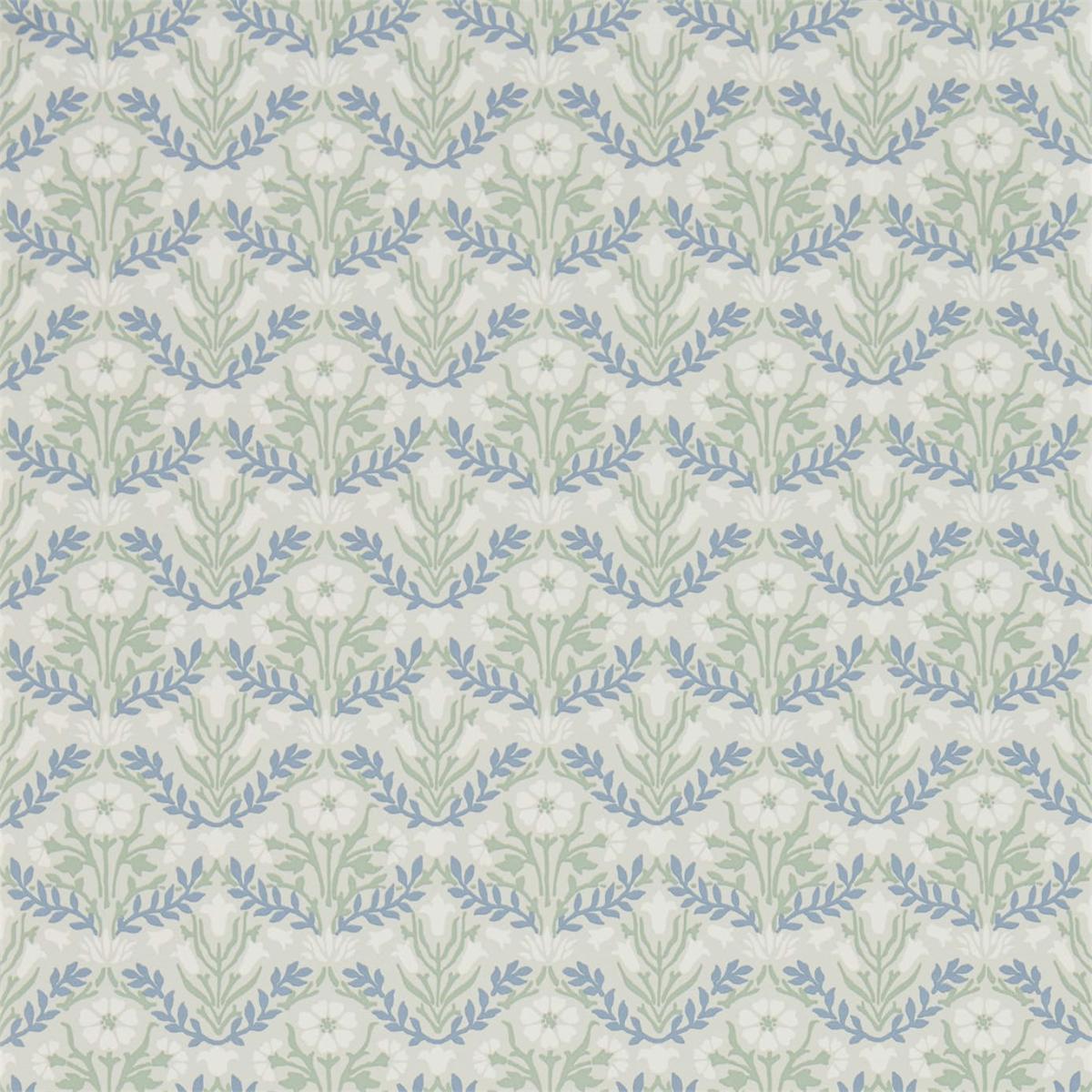 Morris Bellflowers 216435 by Morris & Co in Grey Fennel White