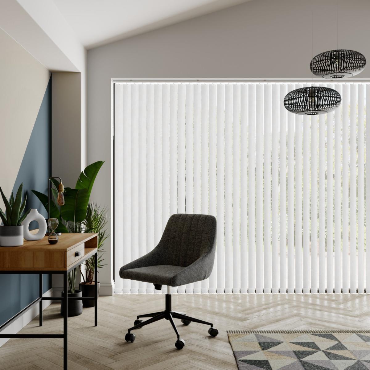Cleo Made to Measure Vertical Blind White – image 4