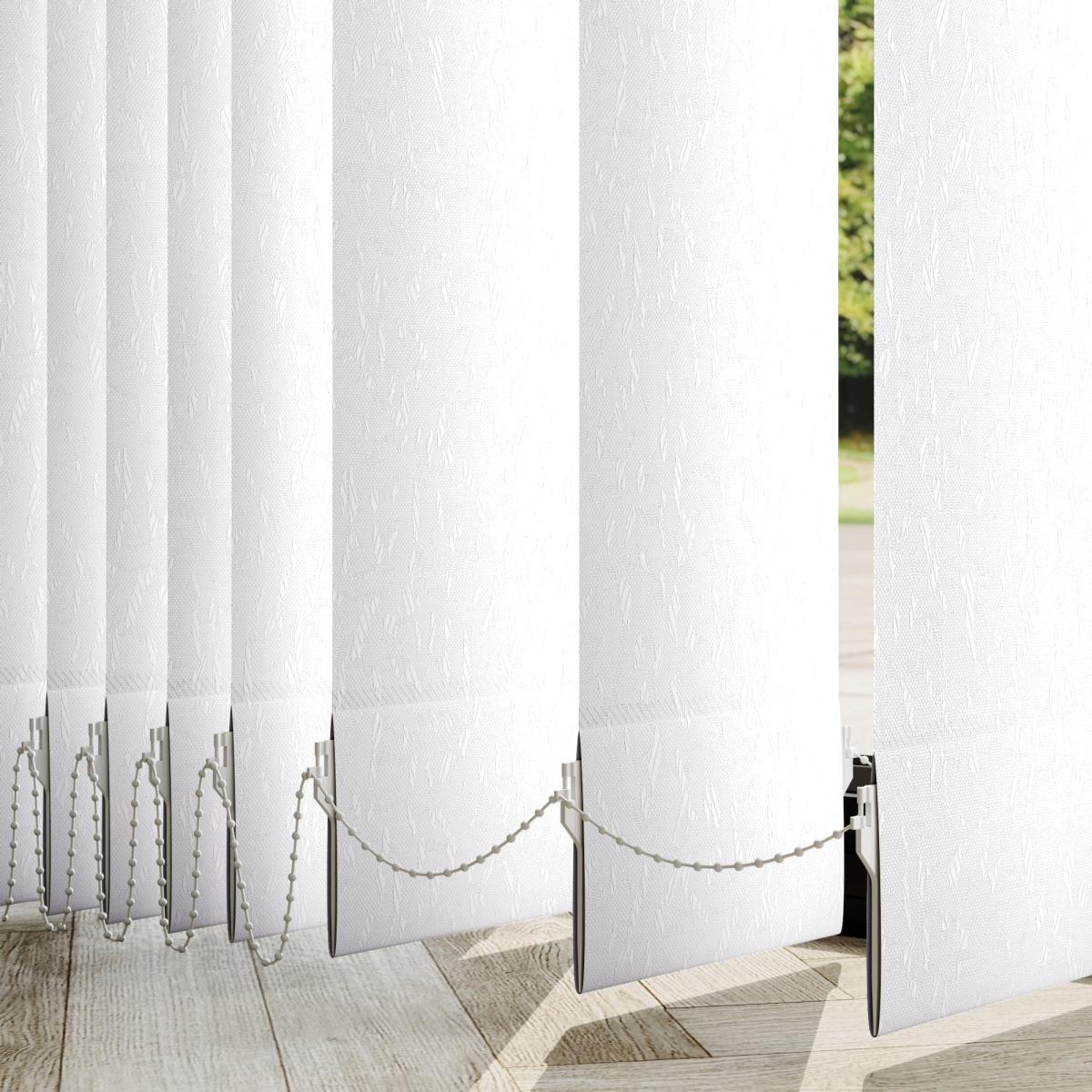 Cleo Made to Measure Vertical Blind White – image 1