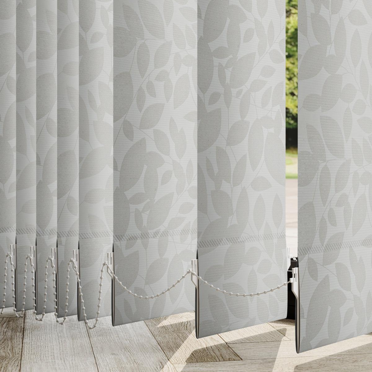 Isla Made to Measure Vertical Blind Grey – image 1