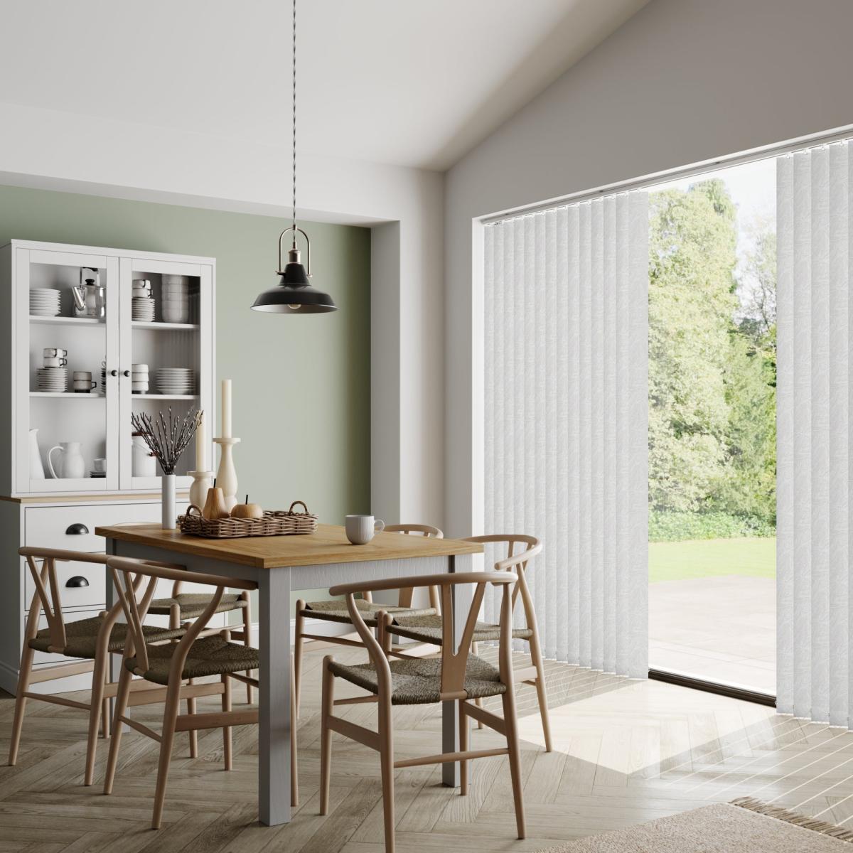 Samba Made to Measure Vertical Blind White/Grey – image 3