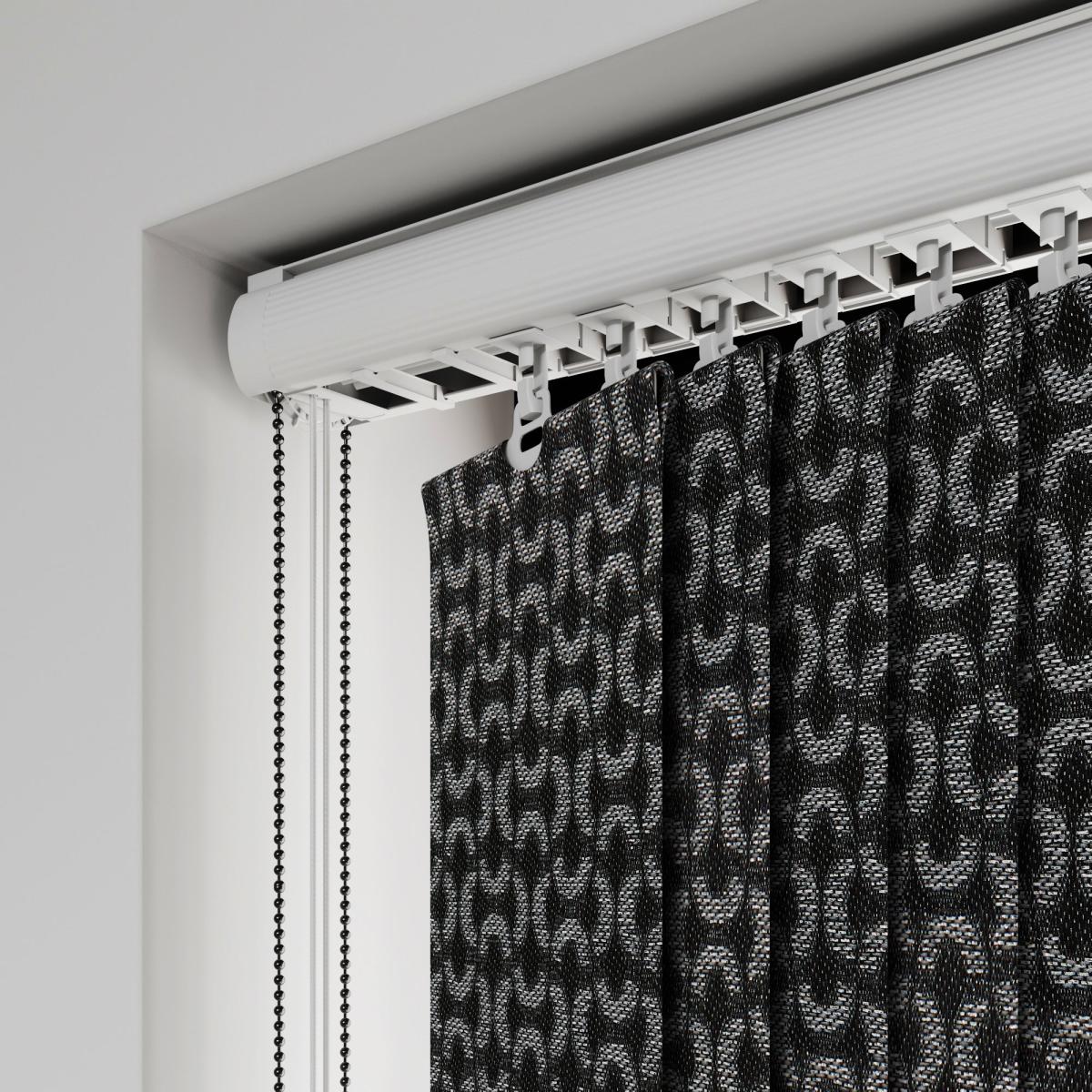 Xanadu Made to Measure Vertical Blind Black/Blue – image 6