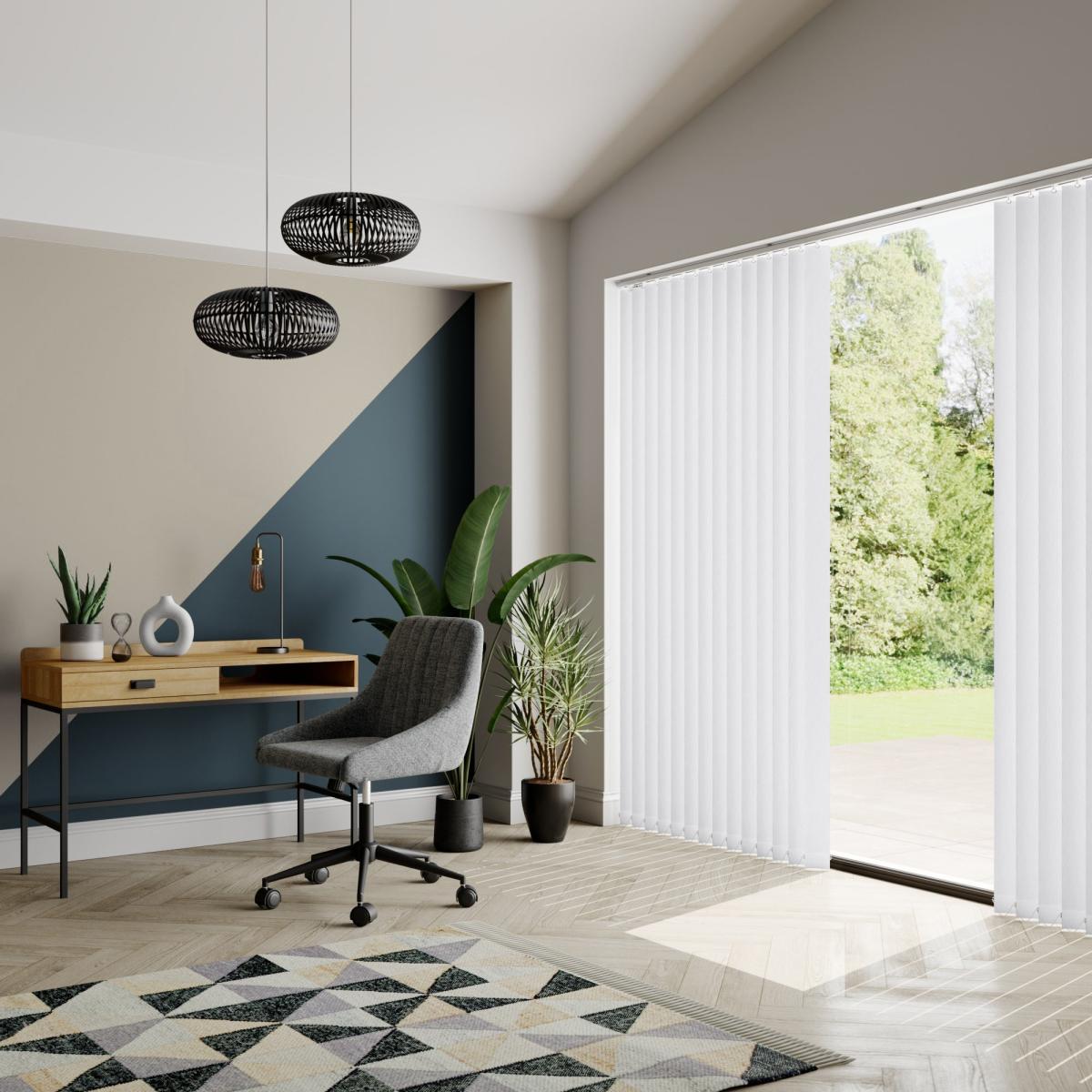 Sabella Made to Measure Vertical Blind White – image 3